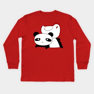 Panda and Chicken Kids Long Sleeve T-Shirt